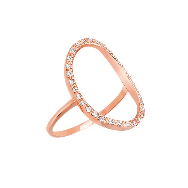 Χρυσο δαχτυλιδι Κ14 με λευκες πετρες