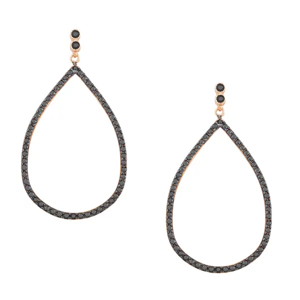 Χρυσα σκουλαρικια κρεμαστα με πετρες Κ14