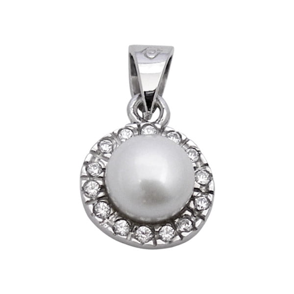 Χρυσο μενταγιον με μαργαριταρι Κ14