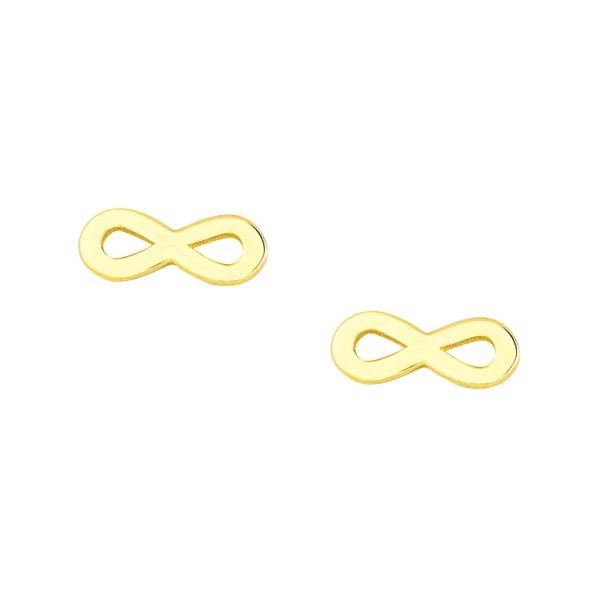 Χρυσα σκουλαρικια απειρο Κ14