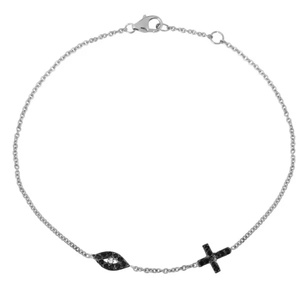 Χρυσο βραχιολι Κ14 με πετρες